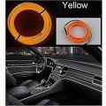 Atmosphere Ambient Car Dashboard Neon Light Universal  For All Kind Of Cars Yellow Color. 