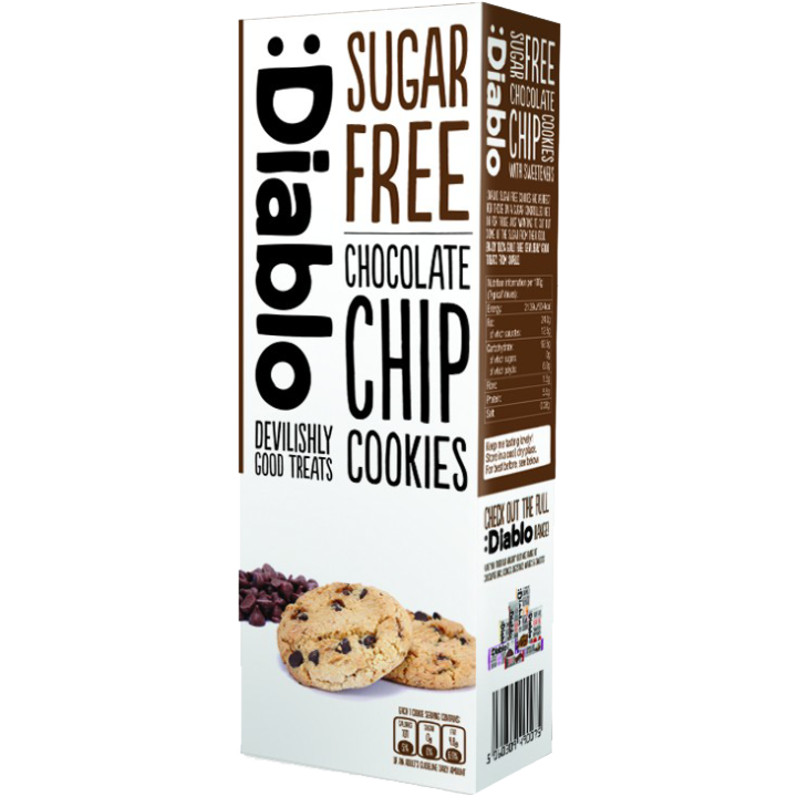 Diablo Cookies Sugar Free Chocolate Chip 130GM