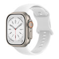 Applicable iwatch9 Apple S7 Watch Monochrome 8 Word Buckle Silicone Watch Strap Butterfly Buckle Sports ultra2 Watch band. 