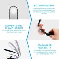 Book Light, USB Rechargeable Reading Light with Contact Sensor, Flexible Clip on Book Light for Reading in Bed. 