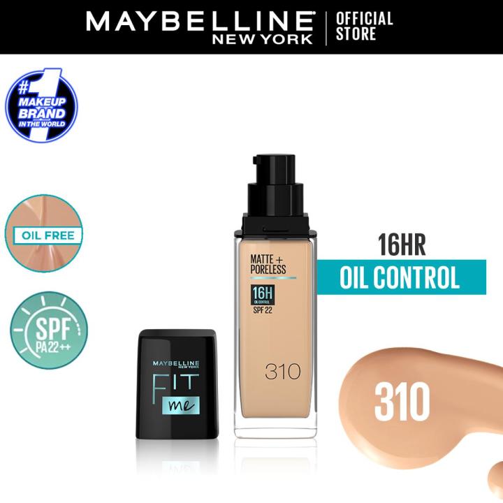 Maybelline New York - NY Fit Me Matte + Poreless Liquid Foundation SPF 22 310 Sun Beige 30ml For Normal to Oily Skin