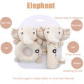 Baby Rattles Soft Cartoon Cute Plush Animal Toys Child Educational Handbells. 