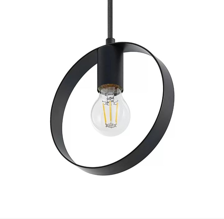 Ring Shaped Hanging Lamp, Circle Shaped Hanging Lamp, Hanging Light , Ceiling Light , Ceiling Lamp, Pendant Lamp, Pendant Light For Home, Office, TV Lounge, Bed Room etc, Made in Metal (BULB NOT INCLUDED)