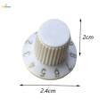6 Pieces Knob Switch Audio Volume Knob Cap Adjustable 10 Stalls Speaker Knob Volume Control Knob for Speakers Musical Instrument Accs. 