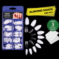 WANTER 100Pcs Fake Nails For Girls, With 3 Nails Glue Sheet, Square Almond Oval Coffin Shape Natural & Transparent Color Artificial Nails Kit Fake Nails Acrylic Nails For Girls Beautiful Nails False Nails With Nails Glue Stickers. 