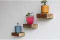 Floating Shelves, Wall Decor for Bedroom, Kitchen, Bathroom or Office Space, Set of 3 (Black). 