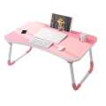 Portable Folding Laptop Study Table Desk, Wooden Foldable laptop Desk for Bed/ Sofa, Tea Serving Table Stand Saddiq Tele Mall. 