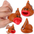 Mosbeha Poop Toy Key-Chain Cozy Decompression Prank Poop Pendant. 