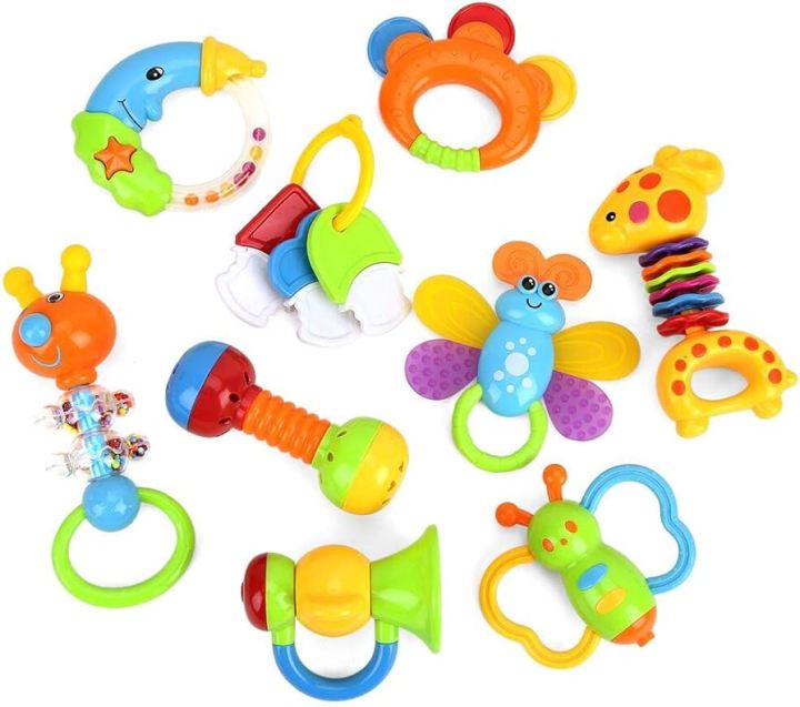 Baby Toys Rattles Teether and Shakers, Baby Newborn Gift Set