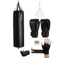Pack of 3 Boxing Bag 4fth + Boxing Gloves punching bag bandages hand wraps. 