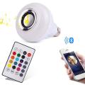 LED Wireless Light Bulb Speaker, RGB Smart Music Bulb. 