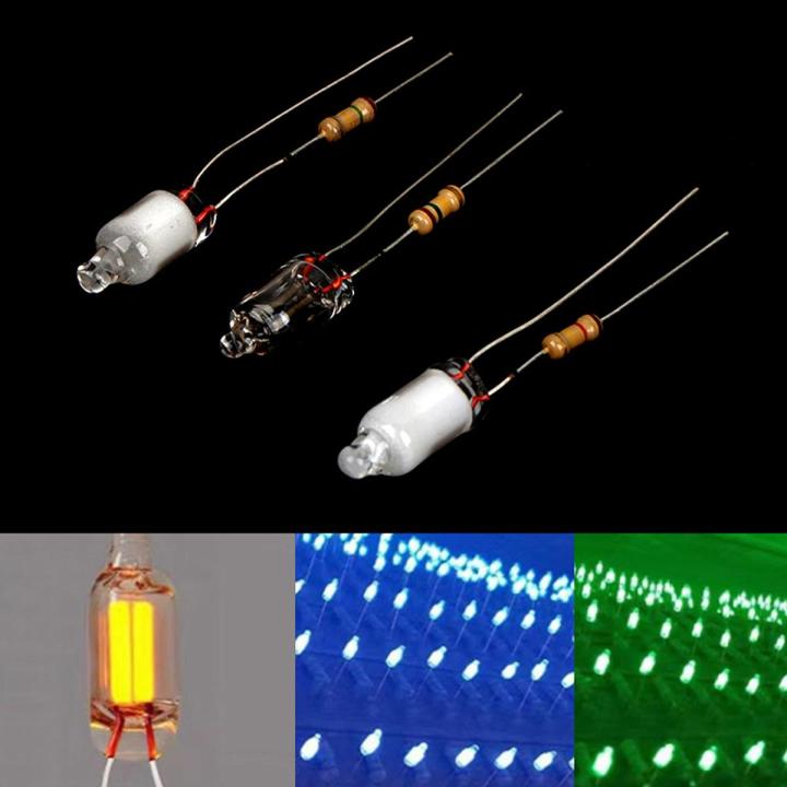 10Pcs Neon Light Bulbs 6*13mm Mini Neon Light Indicator With Resistor 220V Nicle