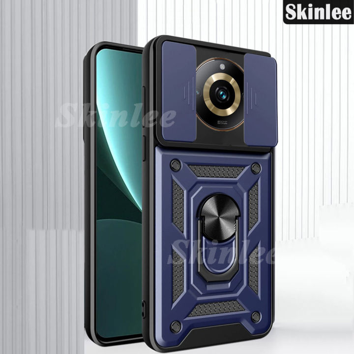 Phone case For Realme 11 Pro + Back cover Hard Armor Shockproof Camera Protection Bracket Navigation Holder Ring cover For Realme11 Pro Plus Cover cases