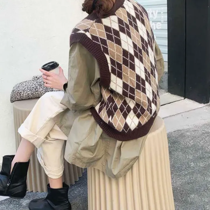 RULINWOODS%20Women%20Checked%20Sweater%20Vest%20Street%20Fashion%20Retro%20Plaid%20Vest%20-%20Image%205