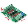 【All Of Me】24V to 5V Channel Optocoupler Isolation Board Isolated Module PLC Voltage Converter Board 4 Bit. 