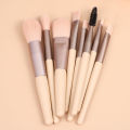 WANTER 8Pcs Makeup Brushes Set Makeup Brushes 8pcs Premium Synthetic Blending Face Eye Lip Makeup Kit, Professional Make Up Brushes Set for Foundation Eyebrow Concealer Brush Blush Eye Shadows Contour Powder Foundation Powder Cosmetics Makeup Brush Tools. 