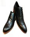 Black Synthetic Leather Formal Shoes for Men. 