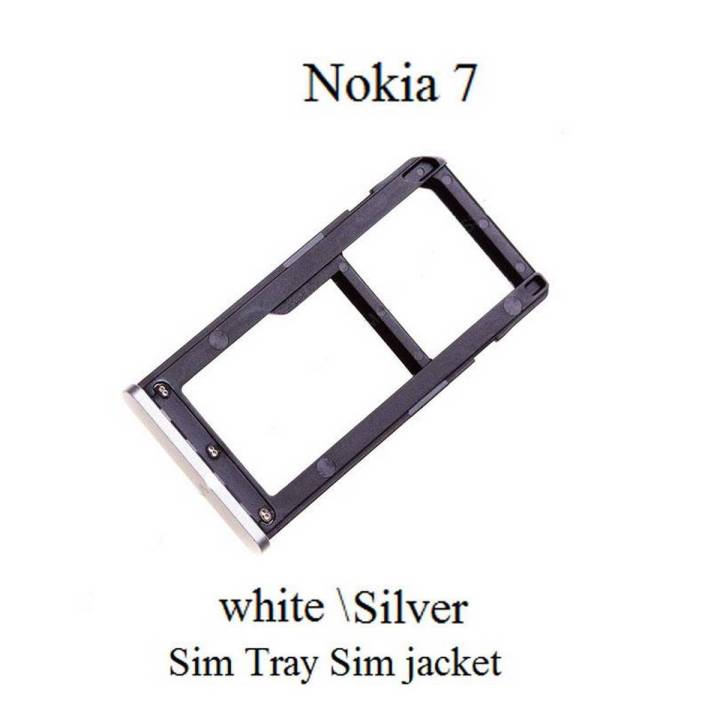 Nokia 7 Sim Tray Sim Jacket Silver