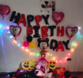 Mickey Mouse/Minnie Mouse  Happy Birthday Decoration Theme set happy birthday decoration set happy birthday balloons birthday decoration  birthday accessories birthday accessories for boys birthday accessories theme birthday decoration items. 