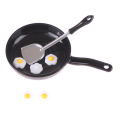 1/12 Dollhouse Fried Egg Frying Pan Set Dollhouse Mini Kitchen Accessories ZH. 