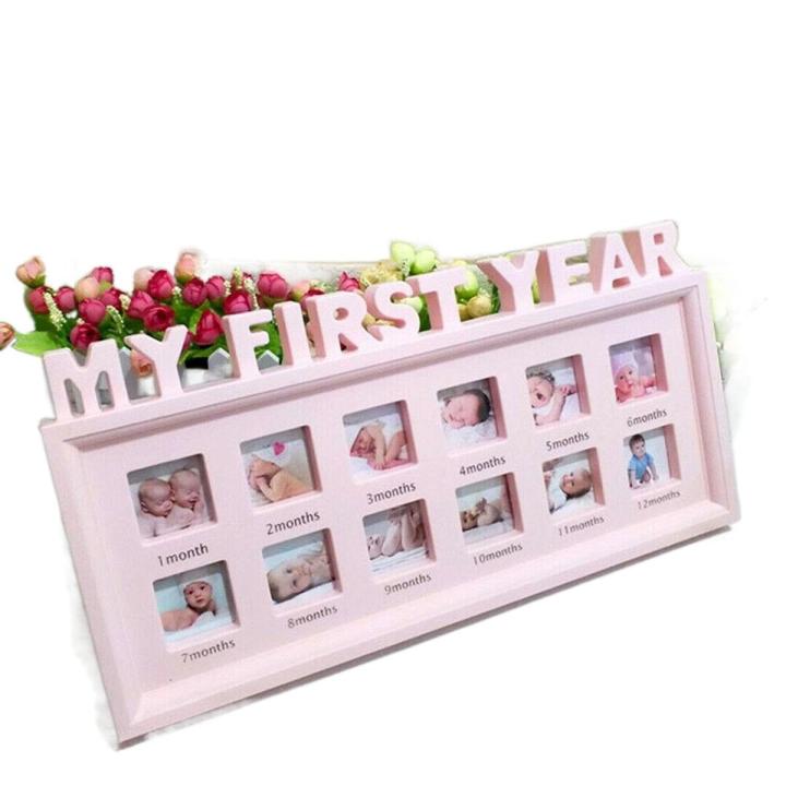 12 Months Baby " MY FIRST YEAR " Frame Pictures | Baby Photo Frame | SJR Collections
