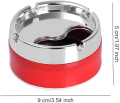 Cigarette Ashtray Detachable Lid Stainless Steel Cigarette Ashtray Smokers Desktop Smoking Ash Tray By D-Store. 