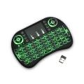 MINI I8 Wireless Backlit 2.4GHz Touchpad Keyboard Air Mouse For TV Box MINI PC - Black. 