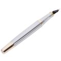 Jinhao 250 Frosted White Gold Fountain Pen M Nib Fountain Pen & JINHAO X450 18 KGP 0.7mm Broad Nib Fountain Pen Red. 
