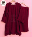 Stitched Cut Work Two Piece Suit for Women - Casual Dresses for Women. 