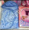 Baby Blanket Baby Wrapper Blanket With Buttons Baby Best Quality Baby Super Soft Baby Blanket With Hood Embossed Infant Cot Blanket Washable Cradle Bed Blanket Toddler Winter Cozy For Newborn Up to 3 Years - Bet Babies Newborn Baby Gift. 