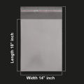 Bundle of 35 Pcs 14"x 18" Transparent resealable -Cellophane Bags-Transparent Self Adhesive Sealing-OPP BOPP Plastic Food Grade Treat Cello Bags Great for Clothes packing , Jewelry items, Gift wrapping, Suit Packing theli. 