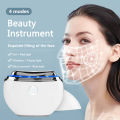 EMS Gua sha Scraper with Red/Blue/Purple Light Therapy Skincare 42℃ Hot Compress Microcurrent Machine for Face Lifting. 