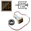 Original Mora Digital Volt and Ampere Meter Light, Square Panel Meter,  Volt Meter, Ampere Meter, Digital Volt Meter, Digital Ampere Meter, 2 in 1 Panel Meter, Digital Panel Light Ampere amp Volt Meter. 