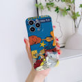 For iPhone 12 Pro Max Back Cover Cartoon Tom Jerry Design All-inclusive Film Phone Case Full Camera Protect Cover. 