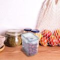with Lids Single Fresh Storage Airtight Jars Plastic Vacuum Proof Storage Jars Clear Fresh Storage Box Kitchen. 