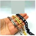 Customize Bracelet Available in 3 Color Golden, Black ,Silver With Box. 