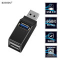 Kebidu 3 Ports USB Hub Adapter - USB 2.0 3.0 High-Speed HUB Splitter - for PC Computer Laptop. 