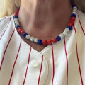 Baseball Necklace for Men Bling Baseball Necklace Rhinestone Ball Beaded Necklace baseball Players Lovers Inspired Jewelry. 