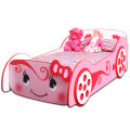 Furnishoo Kitty Car Bed - Girls Car Bed - Pink kids Car Bed. 