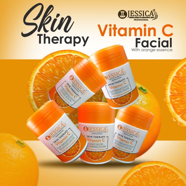 Jessica Skin Therapy Vitamin C Facial Kit - 250g Each Jar