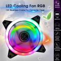 RGB Ring Colorful LED Silent Cooling Fan pc case gaming computer. 