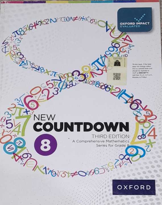 New Countdown 8 Oxford Third Edition A Comprehensive Mathematics series ...
