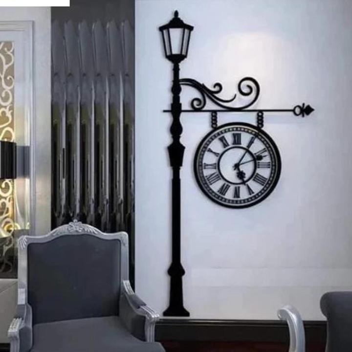 European Light Wall Clock 24x48 3D Wooden Decoration Quartz Numeric For Home Decor Living Room And Offices And For Gifts