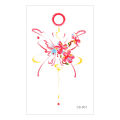 5 Sheets Colorful Butterfly Tattoo Stickers Collarbone Flower Arm Waterproof Non Reflective Disposable Temporary Tattoo. 