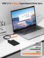 USB C to Micro B Cable 1FT - 10Gbps Data Transfer Speed, Braided USB 3.1 Type C Male to Micro B Male Cable for Hard Drives, Space Gray. 