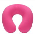 Flocking Plush Fabric Cover Inflatable Pillow Outdoor Travel Cushion U-Shaped Pillow Neck Pillow Travel Accessories Nap Pillow. 