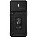 Cross-border application OPPO A74 Sergeant Anti-Drop Phone Case realme c11 Ring Sliding Window 2-in-1 Protective Case. 