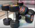ZEE MAX FITNESS Rubber Coated Dumbbells Pair of 8KG(8+8). 
