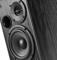 Edifier R1580MB Active 2.0 Studio Bookshelf Speaker System with Dual Microphone Inputs and Bluetooth Connectivity - Black Wood. 