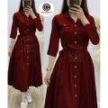 Stylish Pocket Long Frock for Women - Casual Frocks for Women. 